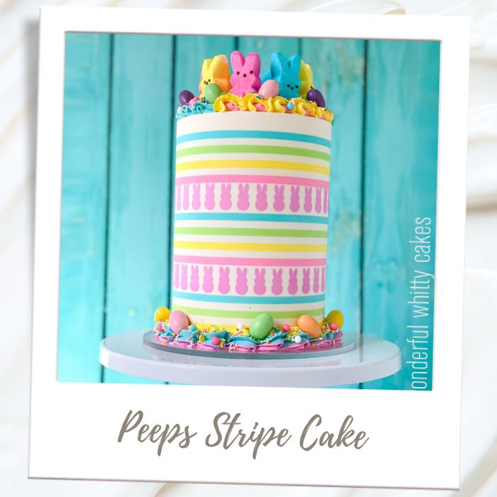 Shop By Treat Type - Cakes - Peeps Striped Cake