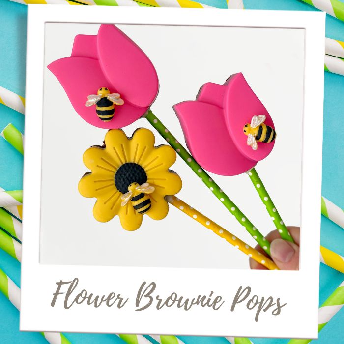 Shop By Treat Type - Treats On a Stick - Flower Brownie Pops