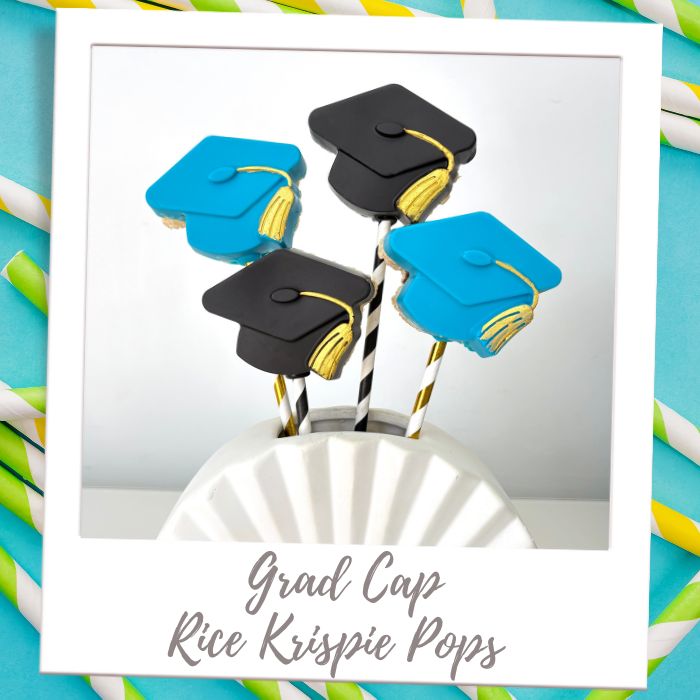 Shop By Treat Type - Treats On a Stick - Grad Cap Rice Krispie Pops