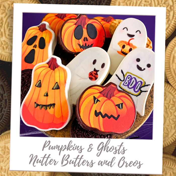 Shop by Treat - Chocolate Covered Cookies -Ghosts & Pumpkins Oreos & Nutter Butters