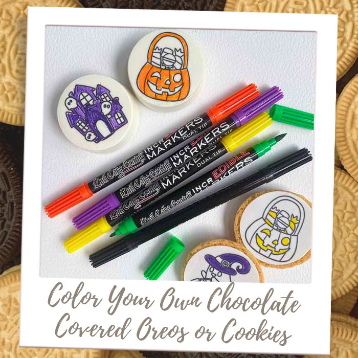 Shop by Treat - Chocolate Covered Cookies - Halloween Coloring Book Cookies & Oreos!
