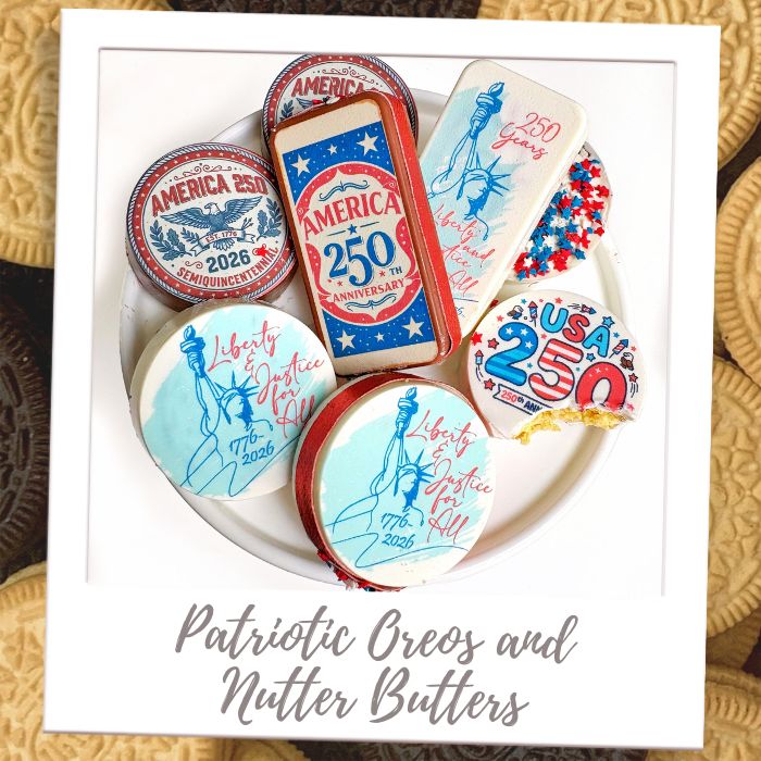 Shop by Treat - Chocolate Covered Cookies - Patriotic Oreos & Nutter Butters