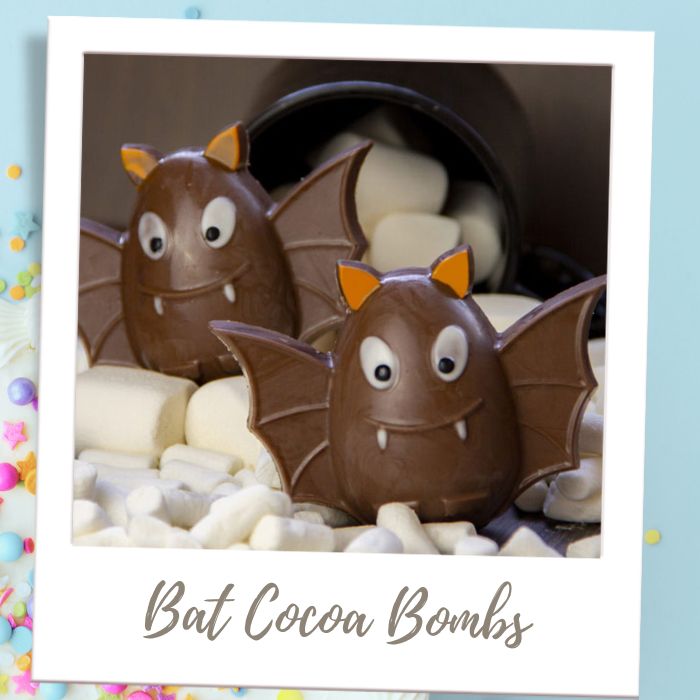 Shop by Treat - Edible Cake Toppers - Bat Cocoa Bombs