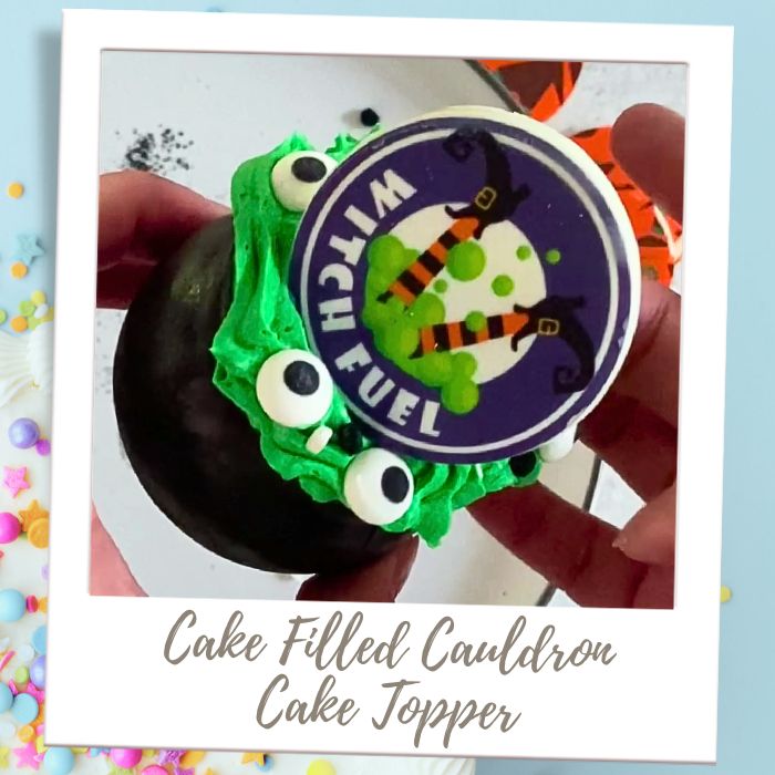 Shop by Treat - Edible Cake Toppers - Cake filled Cauldrons