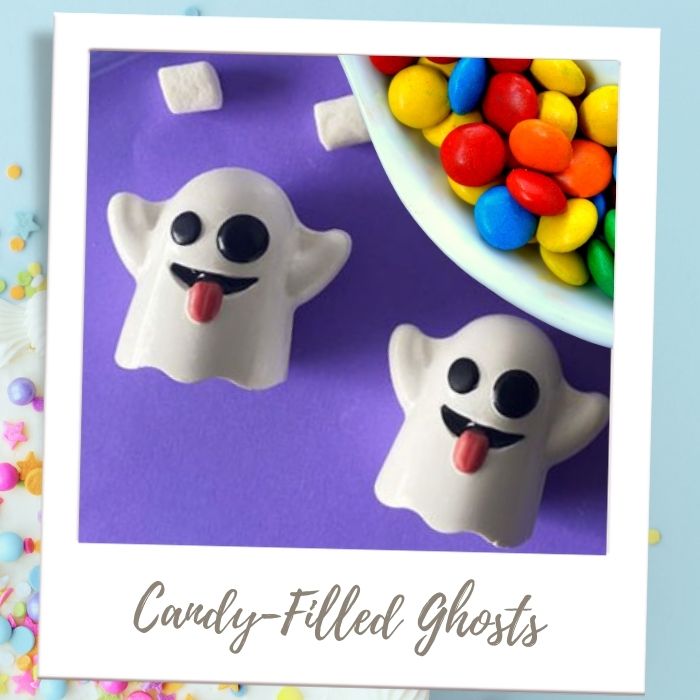 Shop by Treat - Edible Cake Toppers - Halloween-Candy Filled Ghosts