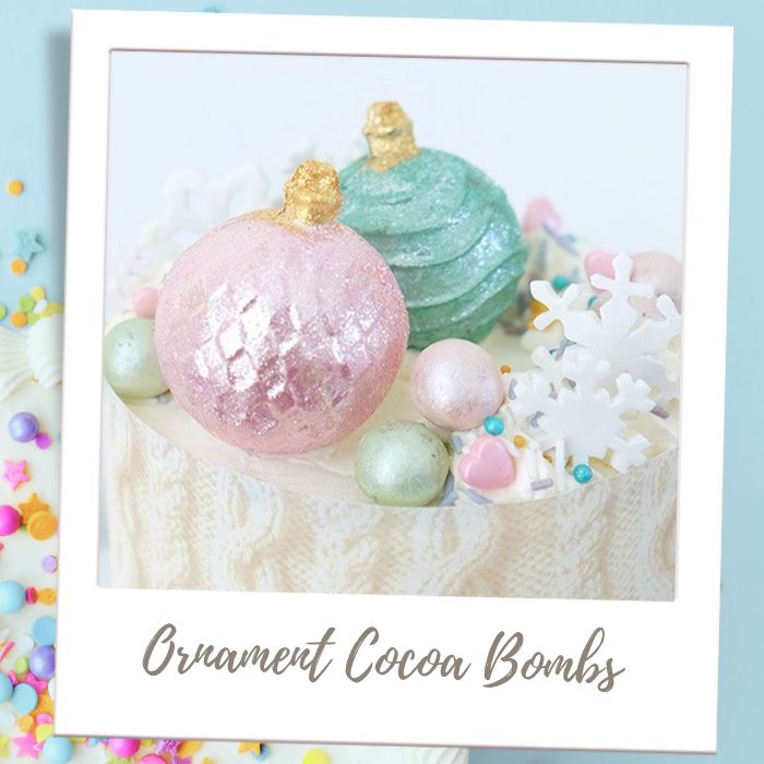 Shop by Treat - Edible Cake Toppers - Ornament Cocoa Bombs