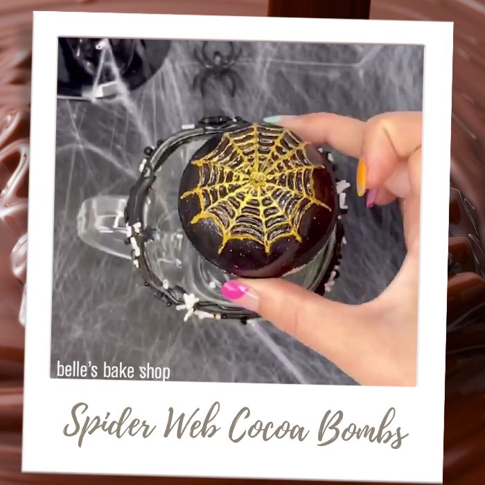 Spider Ball Cocoa Bombs Molded Filled Chocolates