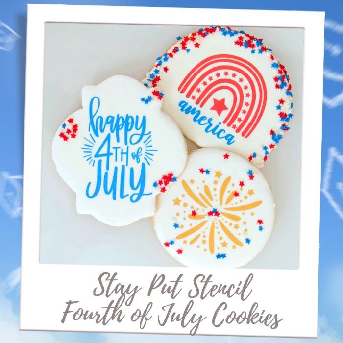 Stay Put 4th of July Cookies