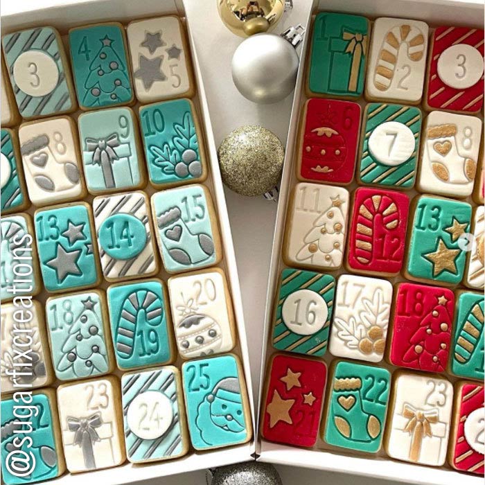 Sugar Fix Creations Advent Calendar Cookies