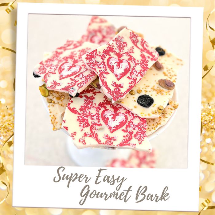 Super Easy Gourmet Bark Hearts