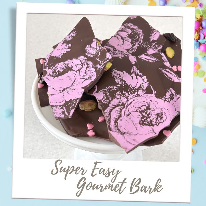 Super Easy Gourmet Bark Hearts Birthday