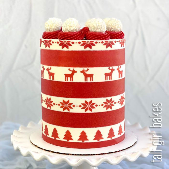 Tall Girl Bakes Xmas Sweater Cake