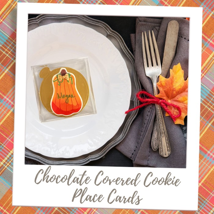 Thanksgiving Edible Cookie Placecards-