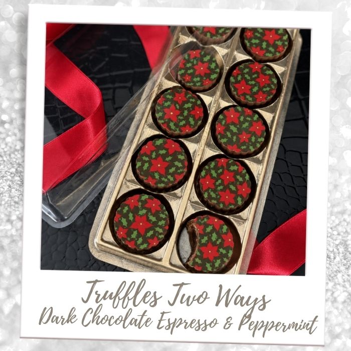 Chocolate Transfer Truffles and Bon Bons - Christmas
