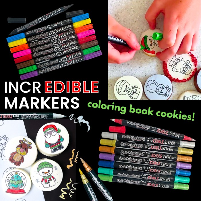 Christmas Coloring Book Cookies