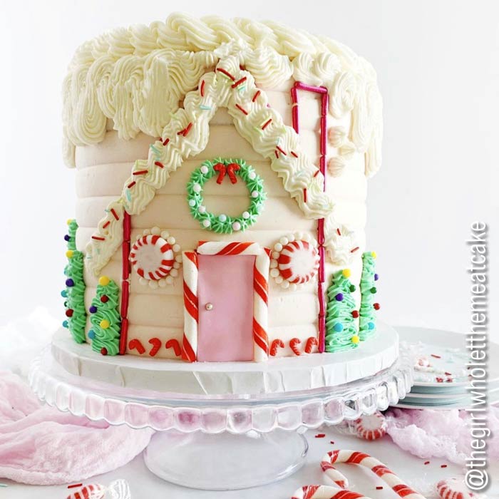 Gingerbread House Cake